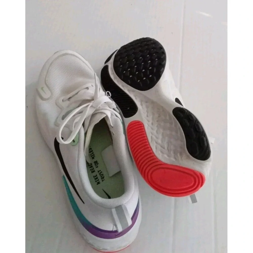 Nike React Miler White Teal Purple Running Shoes CW1778-103